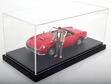 1:18 Modelauto vitrine Deluxe - Zwart Leder! beschikbaar voor biedingen