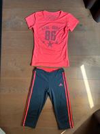 Sport/fitness/ atletiek shirt en adidas broek maat 140, Ophalen of Verzenden, Zo goed als nieuw