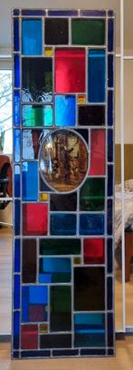 Glas-in-lood 'De Schilder', Doe-het-zelf en Verbouw, Glas en Ramen, Ophalen, Gebruikt, Minder dan 80 cm, Glas in lood