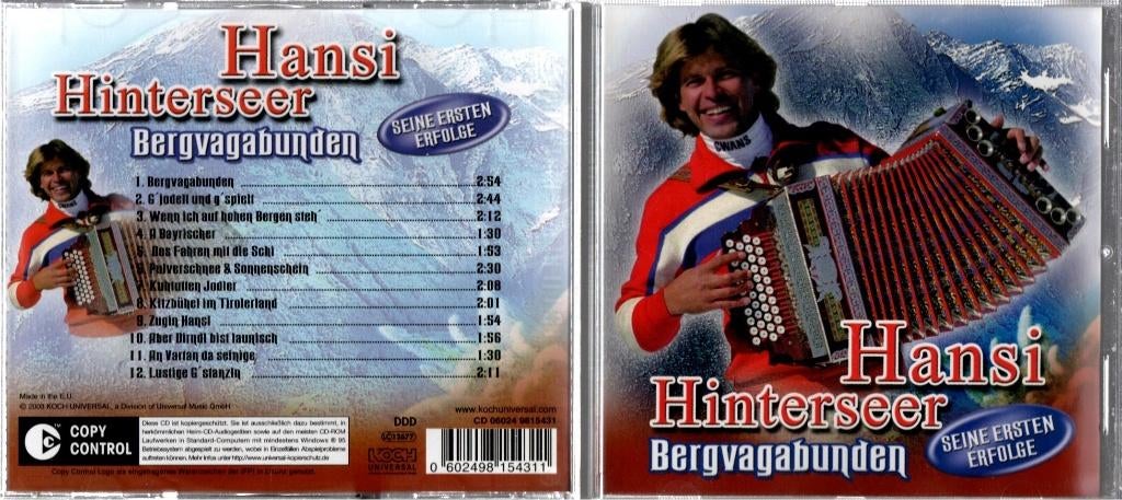 Hansi Hinterseer, Bergvagabunden, Ophalen of Verzenden, Zo goed als nieuw