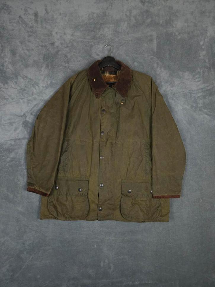 Barbour Beaufort Wax Jas C44 112CM Groen Wax Jack, Kleding | Heren, Jassen | Winter, Zo goed als nieuw, Maat 52/54 (L), Groen