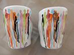 2 bekers Corry Ammerlaan van Niekerk keramiek, Ophalen of Verzenden, Zo goed als nieuw, Overige stijlen, Kop(pen) en/of Schotel(s)