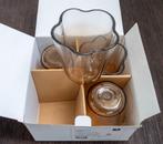 Casolare Nieuw in doos 4 windlichten glas, Overige materialen, Beige, Nieuw, Ophalen of Verzenden