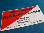 Ajax-Fc Twente voorverkoopaankondiging De Meer., Tickets en Kaartjes, Eén persoon, Cadeaubon, Overige typen