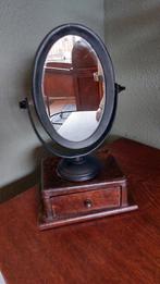 Miniatuur handgemaakt antieke houten scheertafel, Ophalen of Verzenden