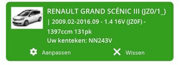 Dakdragers Renault Grand Scenic beschikbaar voor biedingen