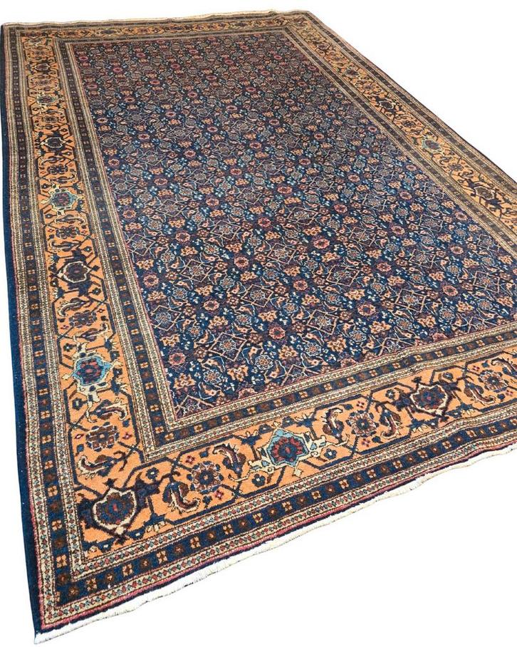 Perzisch tapijt Meshkin 300x200 wollen vloerkleed Iran, Huis en Inrichting, Stoffering | Tapijten en Kleden, Zo goed als nieuw