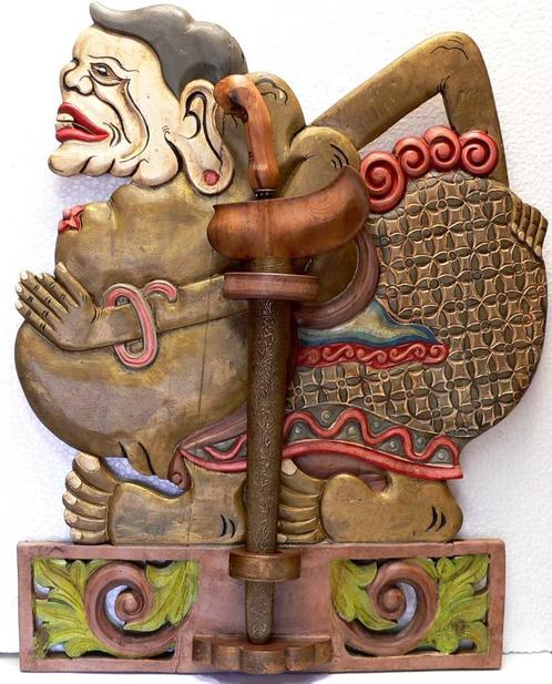 Keris houder SEMAR blawong wayang GERESERVEERD, Antiek en Kunst, Kunst | Niet-Westerse kunst, Ophalen of Verzenden
