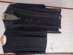 Lange blouse met top, Duo en Sommermann, Zwart, Maat 42/44 (L), Ophalen of Verzenden