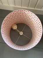 Lampenkap/ hanglamp Roze Ruitjes Bloemen, Huis en Inrichting, Ophalen, Gebruikt, Overige kleuren, 25 tot 50 cm