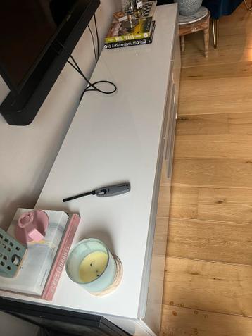 IKEA Besta TV Meubel Hoogglans Wit - afbeelding 7