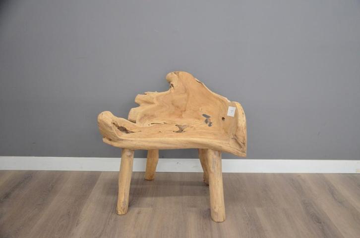 Teakhouten Bankje, Huis en Inrichting, Woonaccessoires | Overige, Nieuw, Ophalen