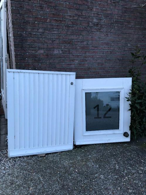 |Hardhouten| buitendeur| boerendeur| dubbelglas| 221,5x93|, Doe-het-zelf en Verbouw, Deuren en Horren, Gebruikt, Buitendeur, 215 cm of meer