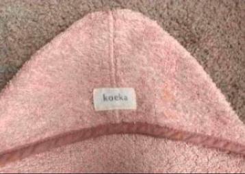 Koeka omslagdoek/ badcape (oudroze/ shadow pink) beschikbaar voor biedingen