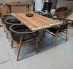 10 stuks Reod tuinstoel, eetstoel ibiza, zwart touw, Tuin en Terras, Ophalen, Nieuw