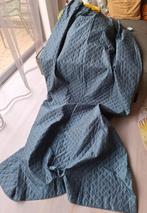 Erg mooi Turquoise gordijn, Nieuw, 200 cm of meer, Blauw, 50 tot 100 cm