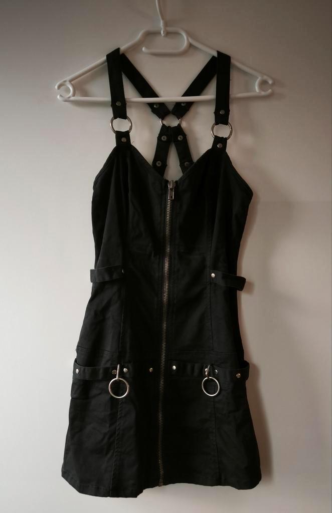 Lip Service - Vintage - Jurk - Maat L - Gothic - Goth - Emo, Kleding | Dames, Jurken, Gedragen, Maat 42/44 (L), Zwart, Boven de knie