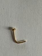 14 kt gouden neuspiercing, Sieraden, Tassen en Uiterlijk, Piercings, Ophalen of Verzenden, Zo goed als nieuw, Goud, Neuspiercing