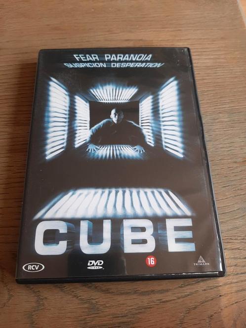 Cube dvd. Fear Paranoia. Suspicion Desperation., Cd's en Dvd's, Dvd's | Horror, Zo goed als nieuw, Vanaf 16 jaar, Ophalen of Verzenden