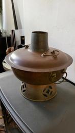 Mongolian Asian Hotpot Copper Brass Vintage, Huis en Inrichting, Keuken | Potten en Pannen, Ophalen, Gebruikt, Overige materialen