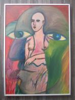Erotisch olieverf schilderij "Naakt vrouwen figuur" (UNICUM), Antiek en Kunst, Kunst | Schilderijen | Modern, Ophalen of Verzenden