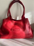 TODS Rode Tote Bag van generfd leren tas & portemonnee, Ophalen of Verzenden, Zo goed als nieuw, Rood, Handtas