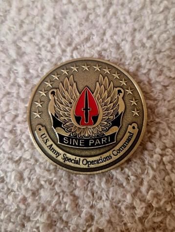 munt / coin van de US Army Special Operations Command beschikbaar voor biedingen