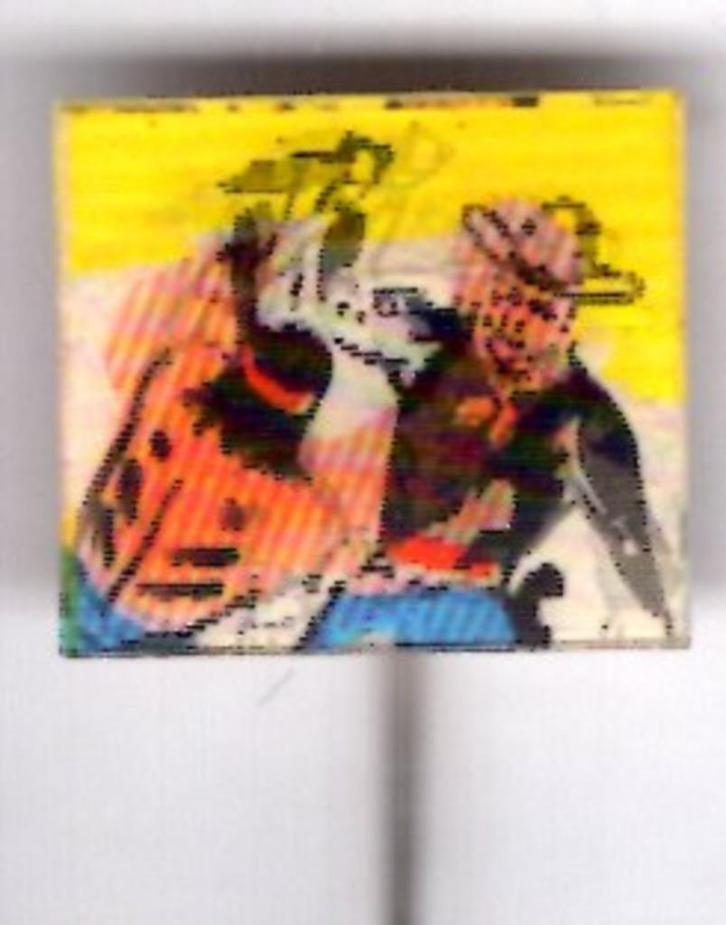 cowboy vecht met indiaan Reflexa - Nürnberg [DEU] ( A_090 ), Verzamelen, Speldjes, Pins en Buttons, Nieuw, Speldje of Pin, Figuurtje