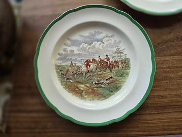 Twee dinerborden van Spode beschikbaar voor biedingen