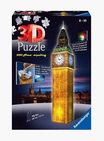 Nieuw: Ravensburger Big Ben Night Edition 3D puzzel 216 st. beschikbaar voor biedingen