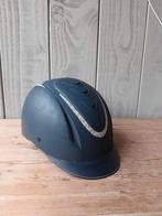 Mooie, blauwe paardrijcap met glitter van Harry's Horse, Dieren en Toebehoren, Ophalen of Verzenden, Zo goed als nieuw, Dressuur