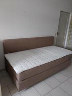 Boxspring bed, Nieuw, 90 cm, Eenpersoons, Bruin