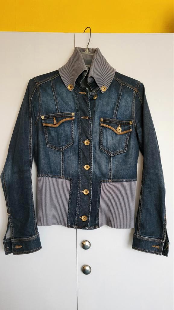 vintage spijkerjasje stretch jeans jasje M/38 als nieuw, Kleding | Dames, Overige Dameskleding, Zo goed als nieuw, Ophalen of Verzenden