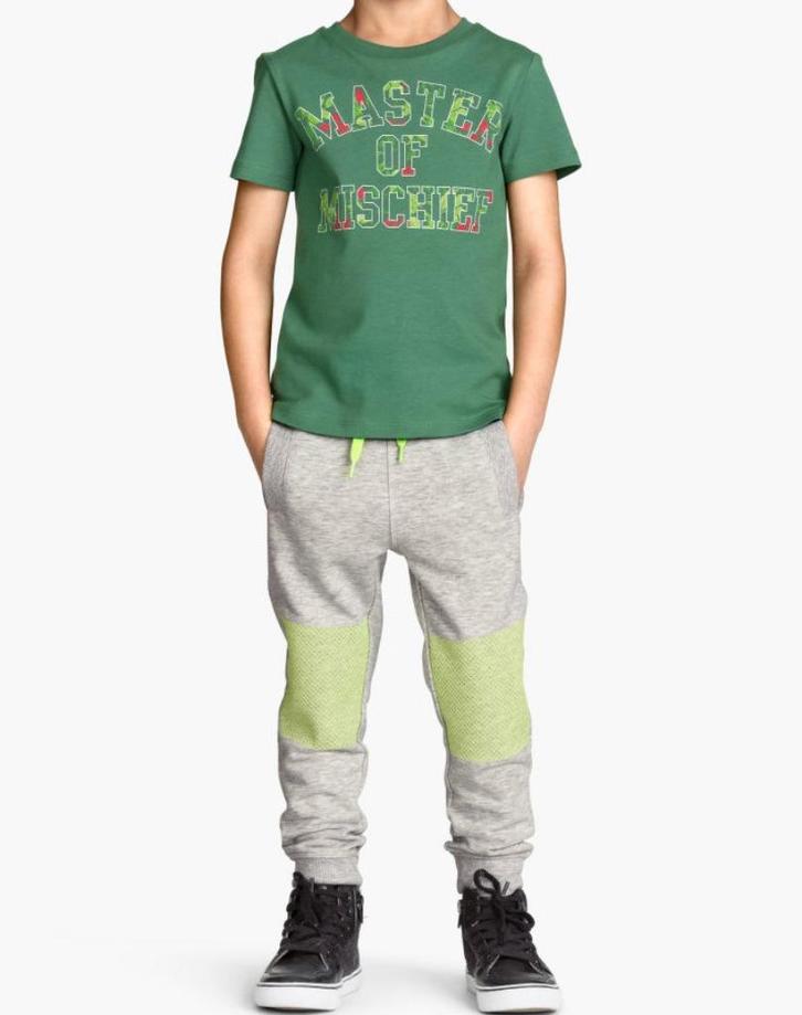 H&M grijze sweatpants joggers broek sportbroek maat 122, Kinderen en Baby's, Kinderkleding | Maat 122, Nieuw, Jongen, Broek, Ophalen of Verzenden