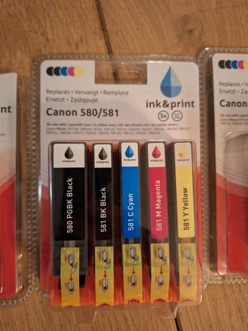 Printer Inkt Cartridges - Canon 580/581 beschikbaar voor biedingen