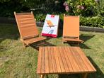 De Waard stoelen kleur Sahara en tafel als nieuw, Ophalen, Zo goed als nieuw, Campingstoel