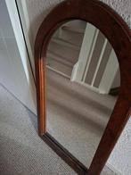 Spiegel met eikenhouten lijst, Huis en Inrichting, Woonaccessoires | Spiegels, Ophalen, Minder dan 50 cm, Gebruikt, Minder dan 100 cm