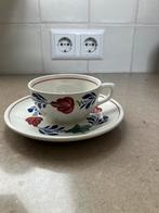 Thee kopje boerenbont servies, Huis en Inrichting, Keuken | Servies, Ophalen, Gebruikt, Kop(pen) en/of Schotel(s), Aardewerk