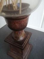 PRACHTIGE GROTE KELK STOLP VAAS OP VOET 47X19 CM MOOIE STAAT, Ophalen of Verzenden