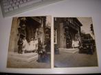 2 Jaren 20 foto's trouwerij met auto met nummerplaat G, Gebruikt, Foto, Voor 1940, Verzenden