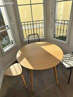 Round Bamboo Table (IKEA Oppli style), Ophalen, Zo goed als nieuw, Rechthoekig, 50 tot 100 cm