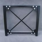 Stalen industriele tafelpoot met X | Zwarte poedercoating, Huis en Inrichting, Ophalen, Tafelpoot, 50 tot 100 cm, Vierkant