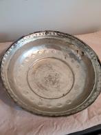 Vintage Metalen Schaal met Decoratief Design, Ophalen of Verzenden