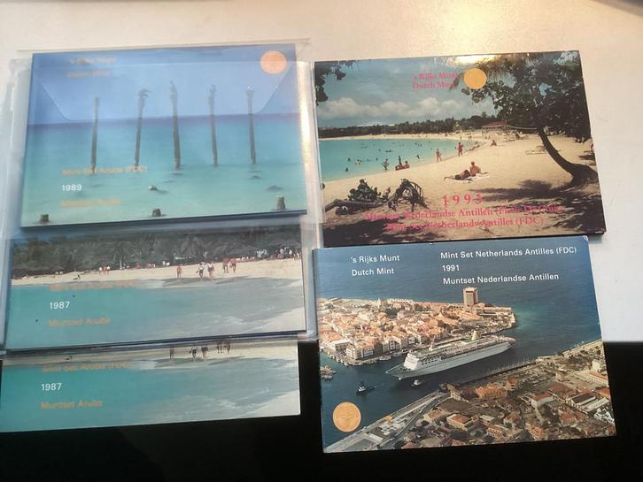 Muntset Nederland/Antillen/aruba - Koningin Beatrix, Postzegels en Munten, Munten en Bankbiljetten | Verzamelingen, Munten, Nederland