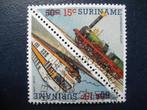 Postzegels Suriname 1986 treinen - cw € 4,00., Ophalen of Verzenden, Gestempeld, Treinen
