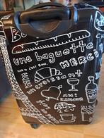 Harde Koffer. Zwart/wit. Saxoline. Paris., Sieraden, Tassen en Uiterlijk, Koffers, Ophalen, Gebruikt, Hard kunststof, Wieltjes