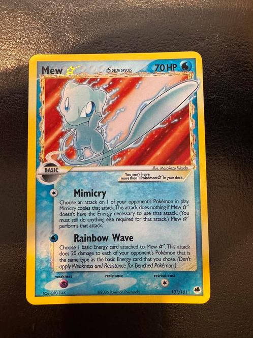 Mew - Gold star & Delta species - DF 101, Hobby en Vrije tijd, Verzamelkaartspellen | Pokémon, Losse kaart, Ophalen of Verzenden