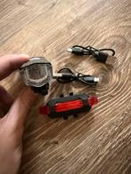 Oplaadbare Fietslampjes - Set Voor & Achter, Fietsen en Brommers, Fietsaccessoires | Fietsverlichting, Verlichtingsset, Nieuw