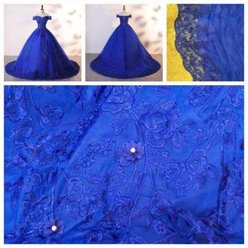 nieuwe bruidsjurk maat 54 blauw beschikbaar voor biedingen