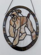 Welsh terriër zeer mooi tiffany glas, Ophalen of Verzenden, Zo goed als nieuw, Glas